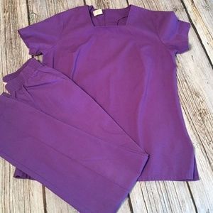 Scrubs-2-Piece Set By Dilly Uniform Purple Small